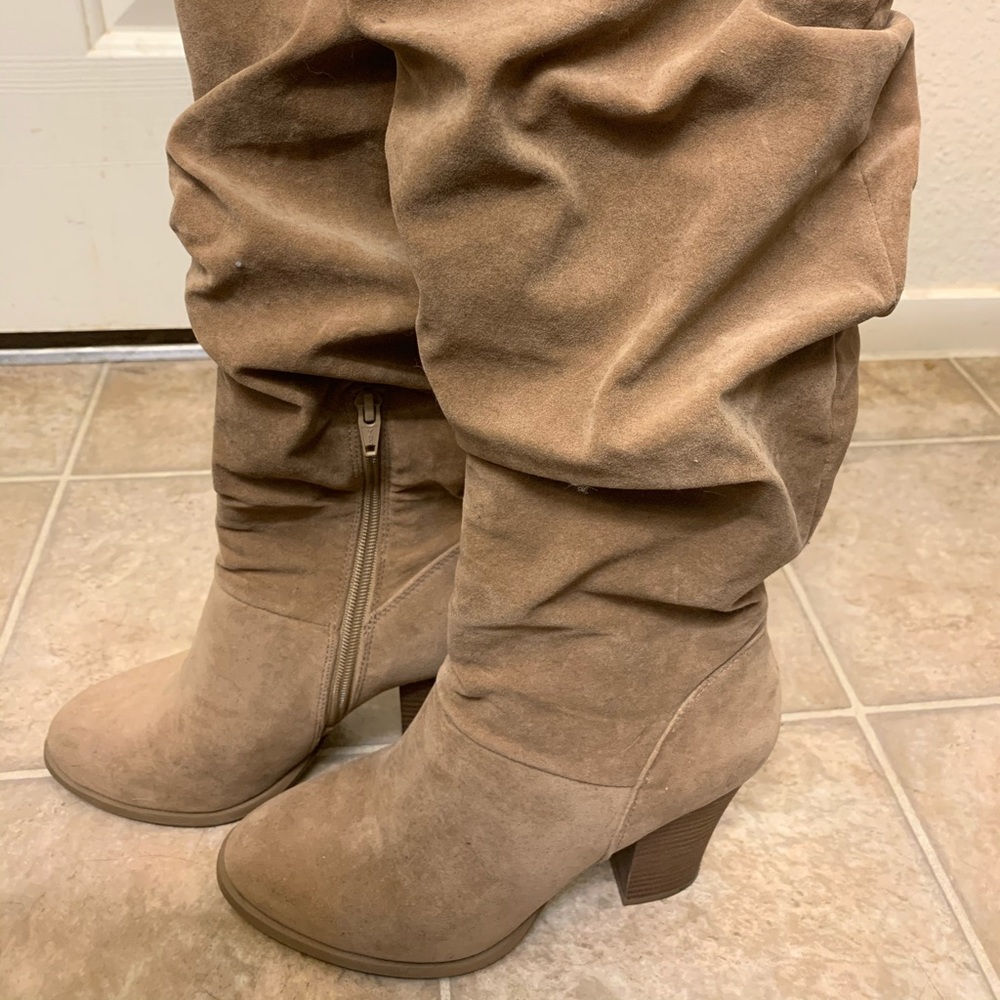Suede heels